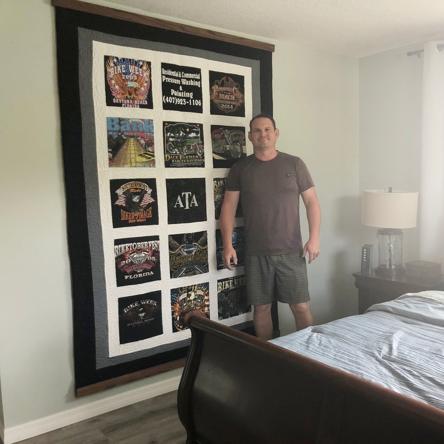 Hang a T-Shirt Quilt on the Wall