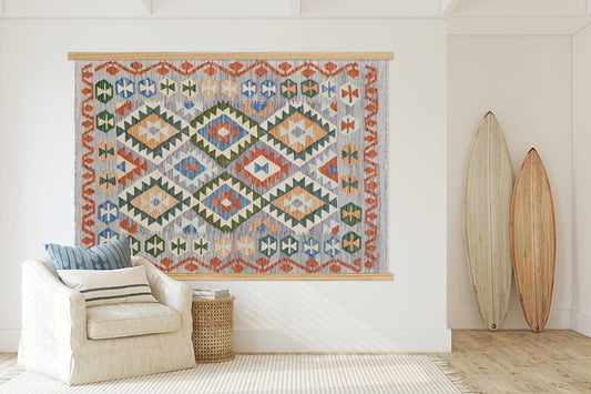 Wall Hanger for Large Tribal Rugs