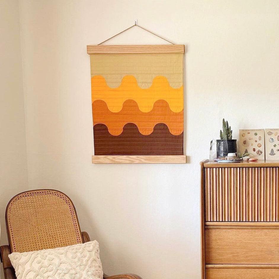 Small Quilt Hanging Wood Bar